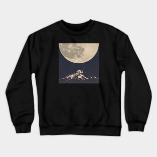 Mount Hood Moonrise Crewneck Sweatshirt